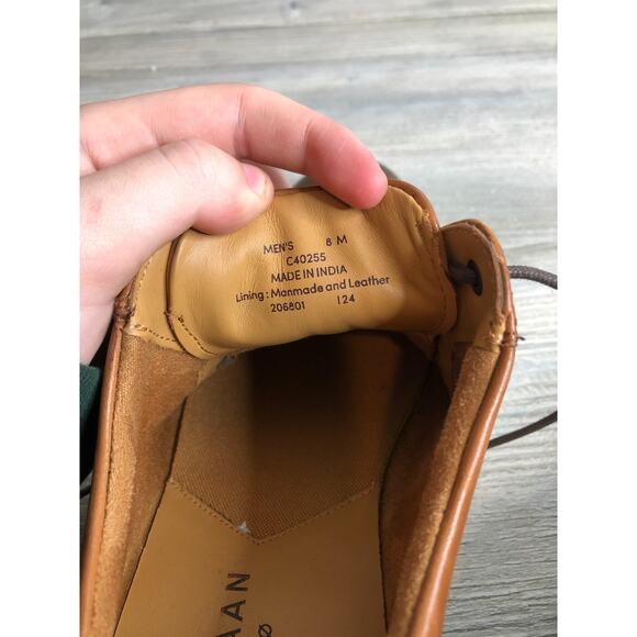 Cole Haan Grand 360 Oxford Cap Toe Leather British Tan Brown Bedford C40255 Sz 8 main image 8